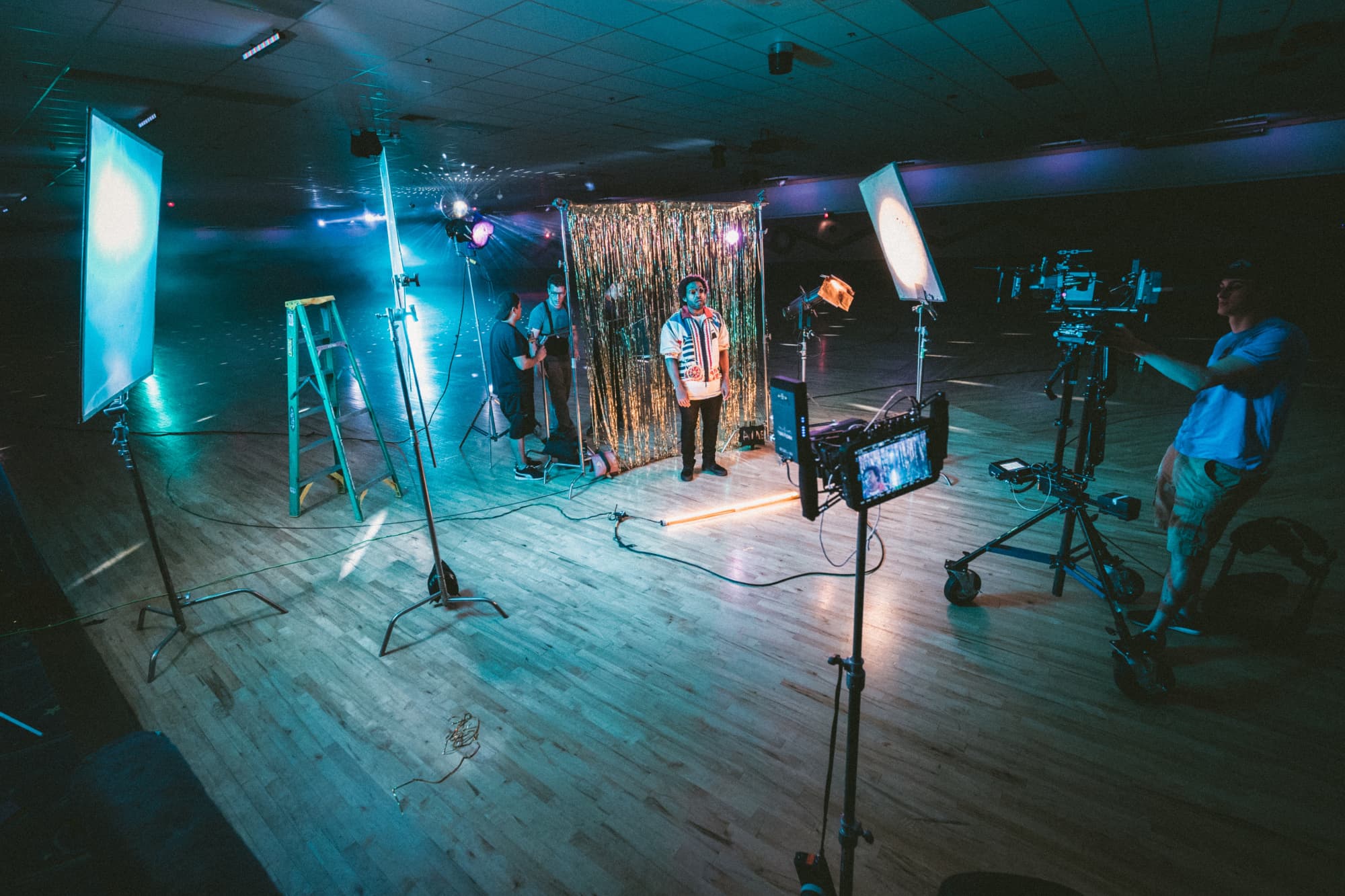 Shooting of a video clip